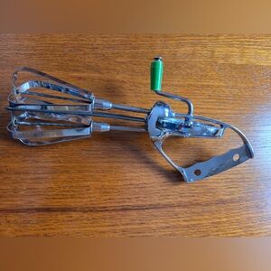 a vintage rotary hand mixer